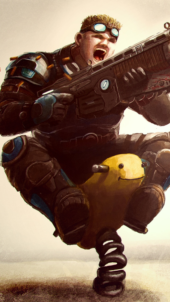 Gears of War, Gears of War 3, Fortnite, Soldat, Marcus Fenix. Wallpaper in 720x1280 Resolution