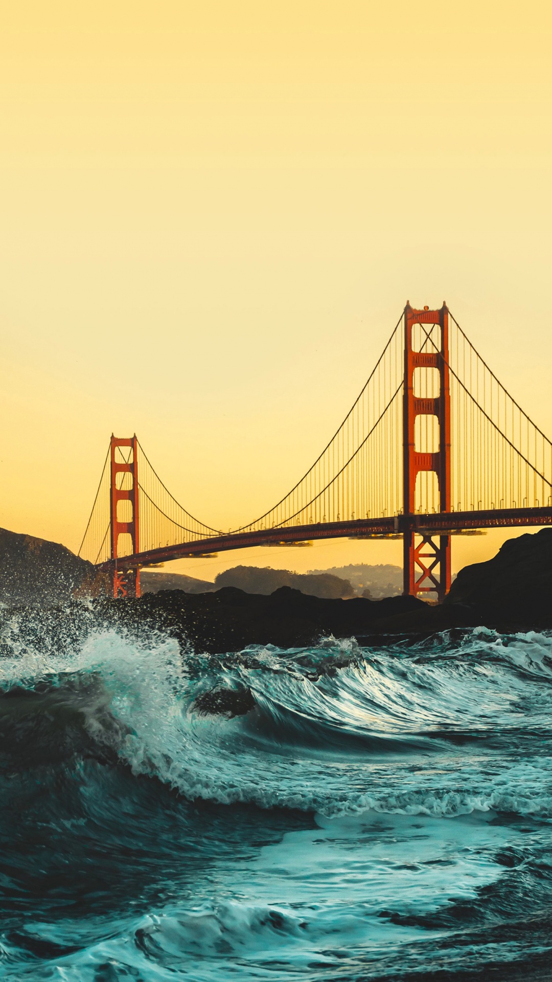 Golden Gate Bridge, Alcatraz Island, Baker Beach, Golden Gate Park, Brooklyn Bridge. Wallpaper in 1080x1920 Resolution