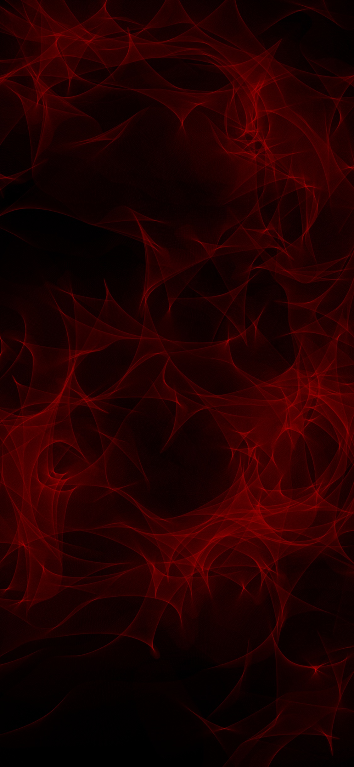 Rote Und Schwarze Abstrakte Malerei. Wallpaper in 1125x2436 Resolution