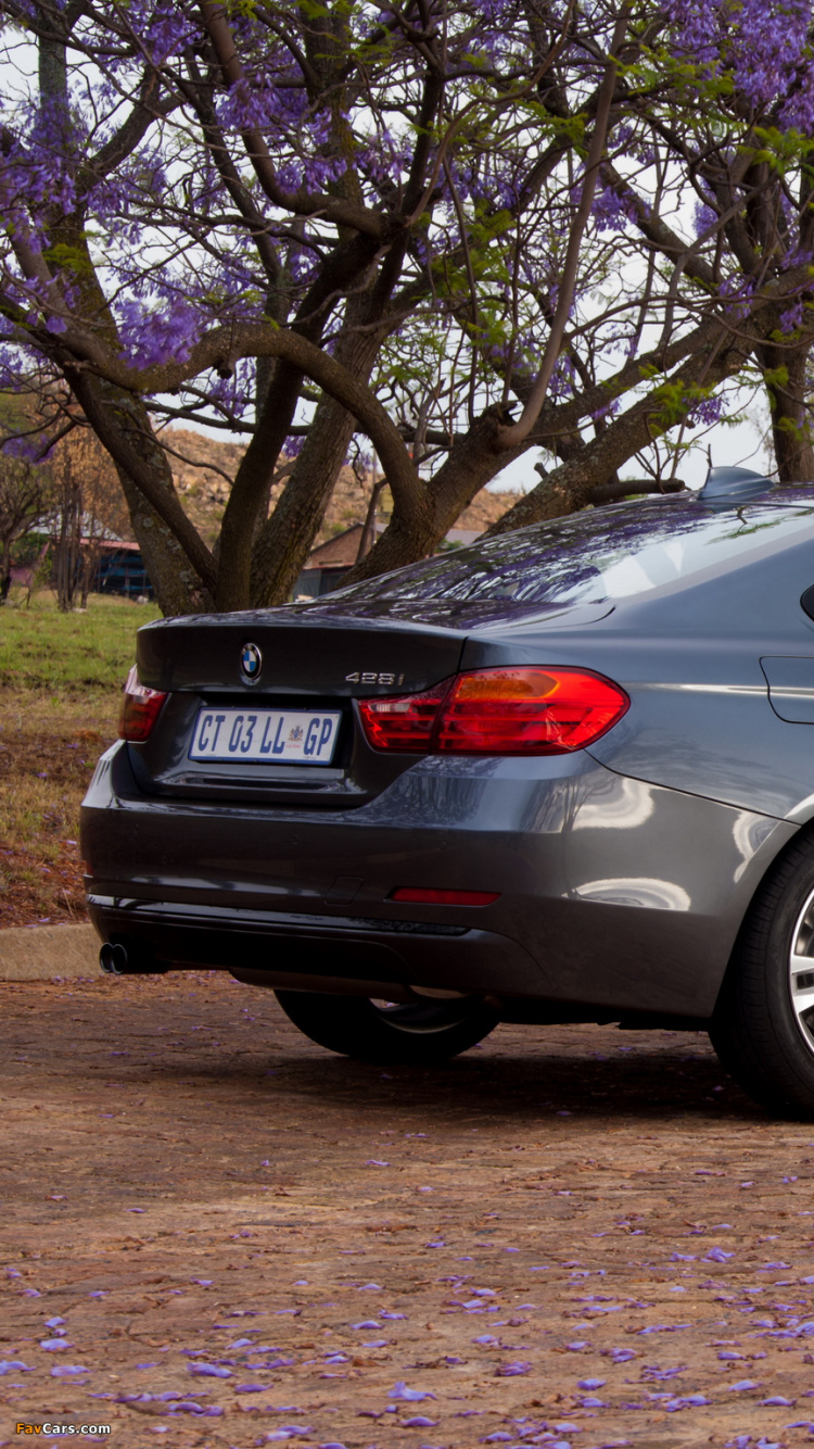 Sedán Plateado Estacionado Junto al Árbol de Hojas Moradas Durante el Día. Wallpaper in 750x1334 Resolution