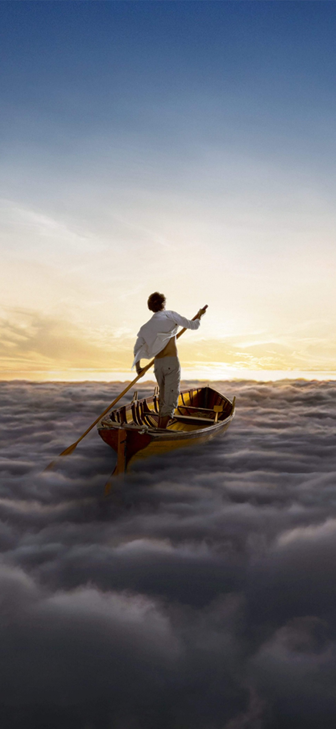 Pink Floyd, Album, Cloud, Horizon, Sea. Wallpaper in 1125x2436 Resolution