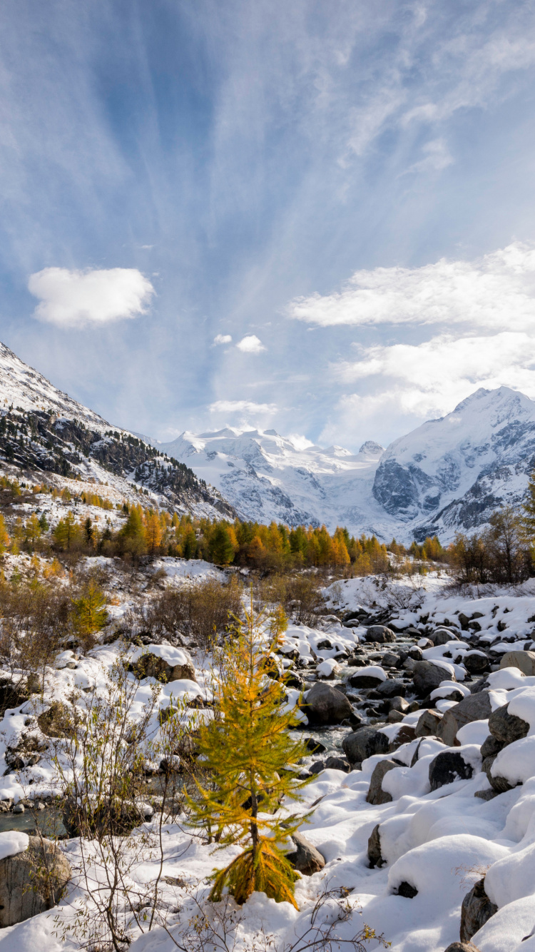 Montaña, Glaciar Morteratsch, el Monte Fuji, Dolomitas, Desierto. Wallpaper in 750x1334 Resolution