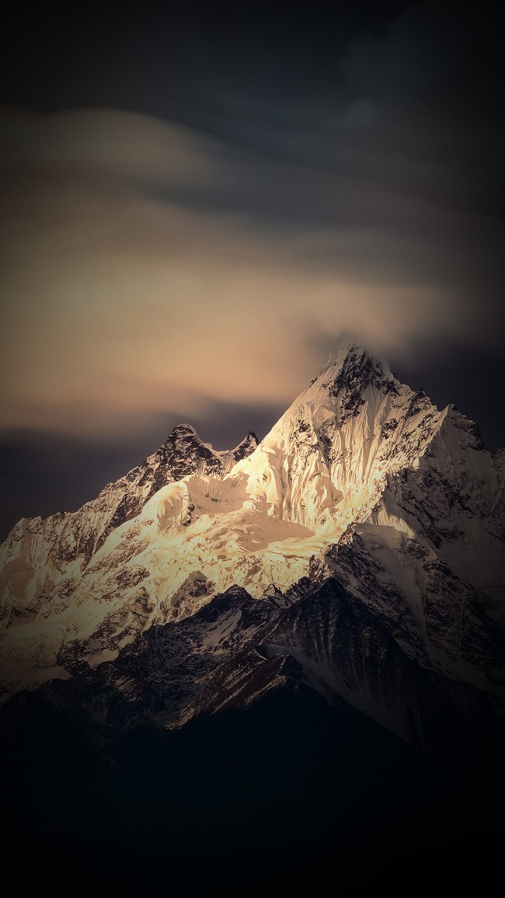 Bluboo S3, Mountainous Landforms, Atmosphere, Mountain Range, Winter. Wallpaper in 720x1280 Resolution