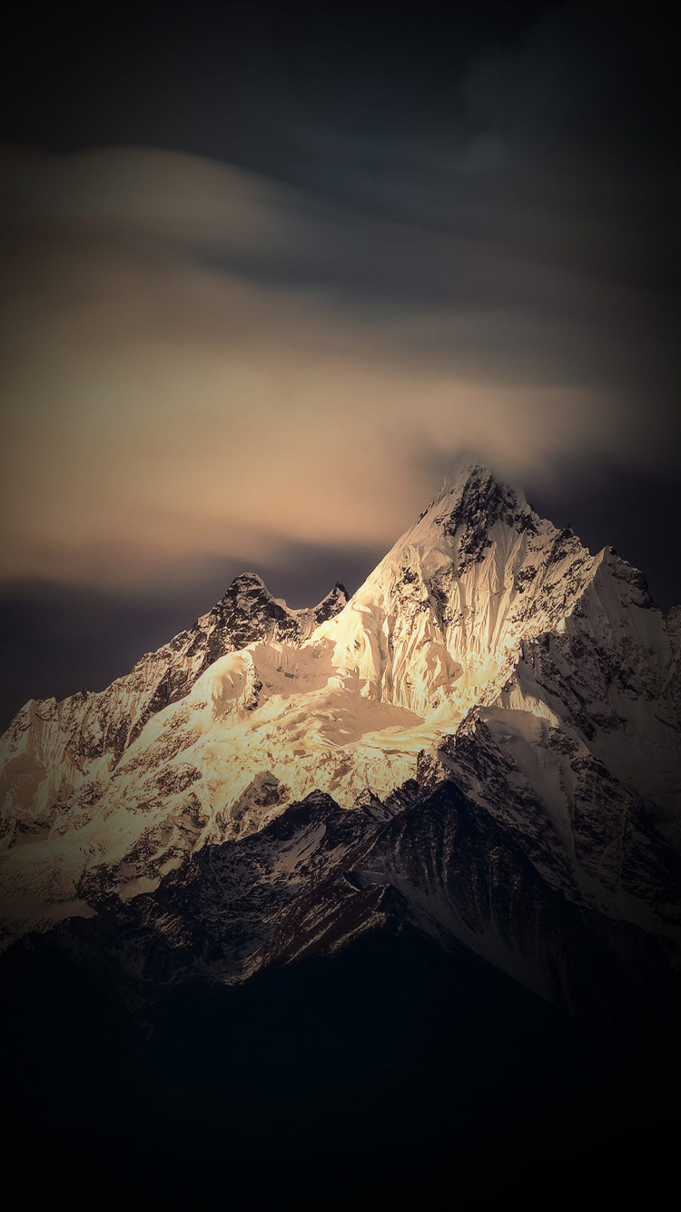 Bluboo S3, Mountainous Landforms, Atmosphere, Mountain Range, Winter. Wallpaper in 750x1334 Resolution