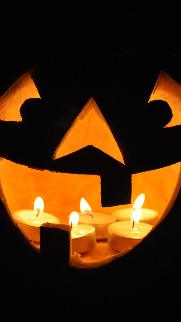 Jack O'lantern, Calabaza, Talla, Halloween, Cucurbita. Wallpaper in 720x1280 Resolution
