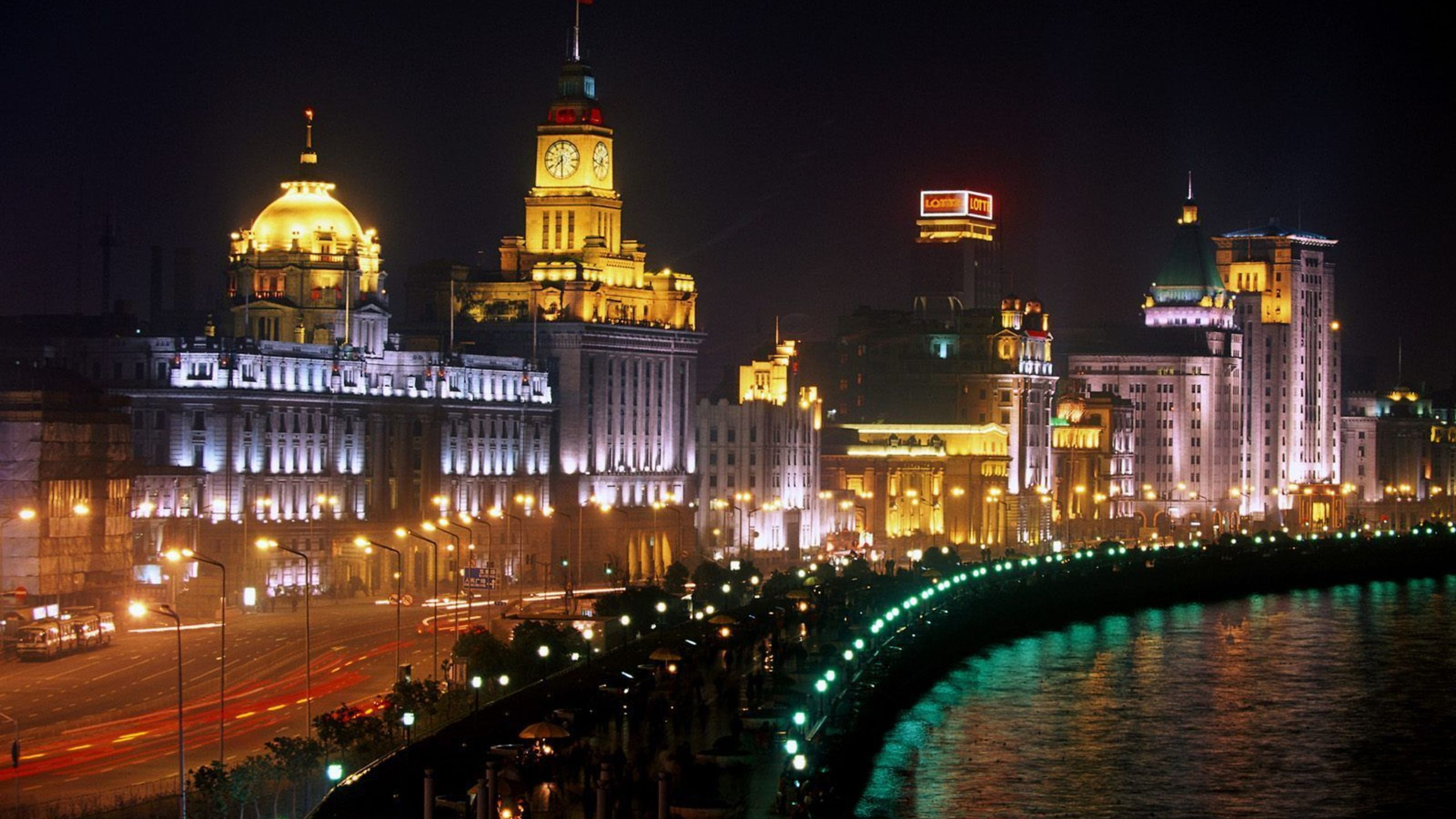 外滩, 城市, 大都会, 里程碑, 城市景观 壁纸 2560x1440 允许