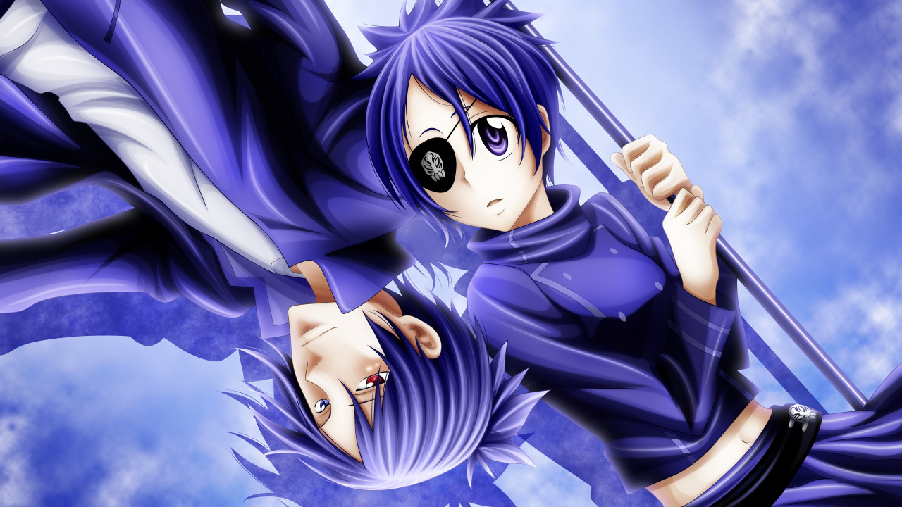 Personaje de Anime de Mujer de Pelo Morado. Wallpaper in 1280x720 Resolution