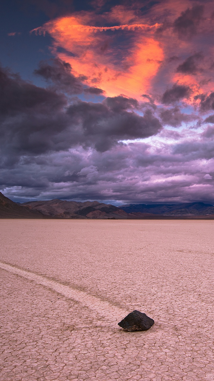Black Rock on White Sand Near Body of Water During Daytime. Wallpaper in 720x1280 Resolution