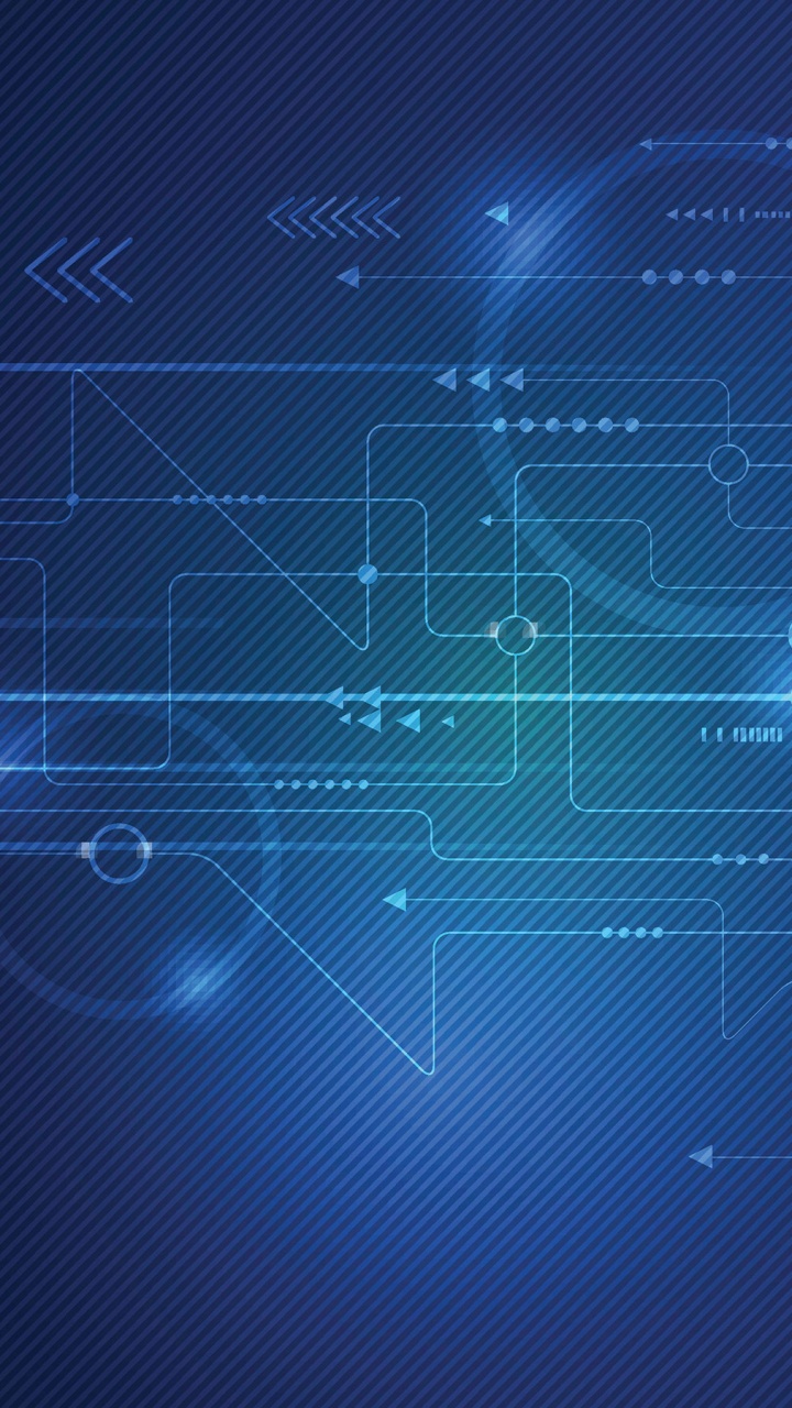 Blue and White Line Illustration. Wallpaper in 720x1280 Resolution