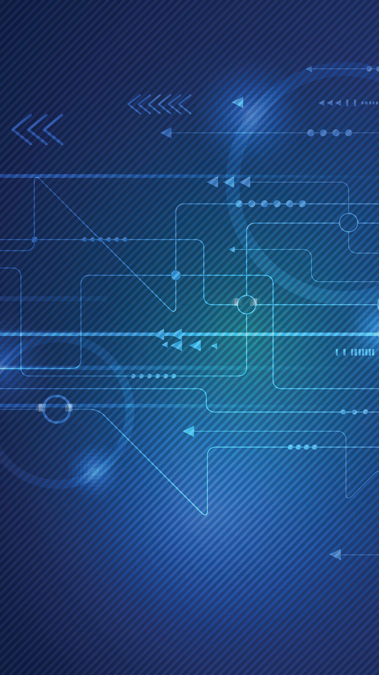 Illustration de la Ligne Bleue et Blanche. Wallpaper in 750x1334 Resolution