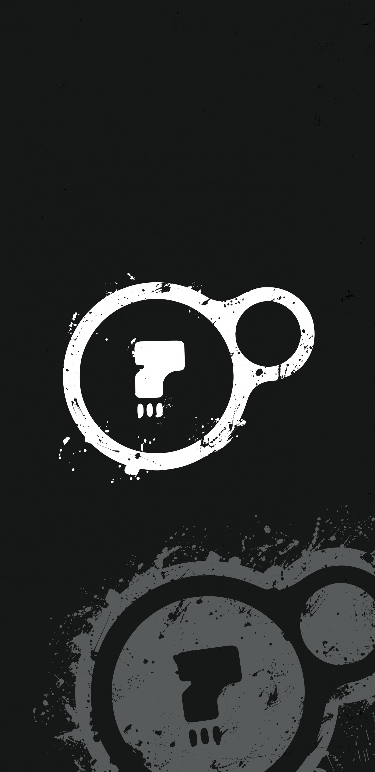 Smartphone, Cercle, Art, Symbole, Monochrome. Wallpaper in 1440x2960 Resolution