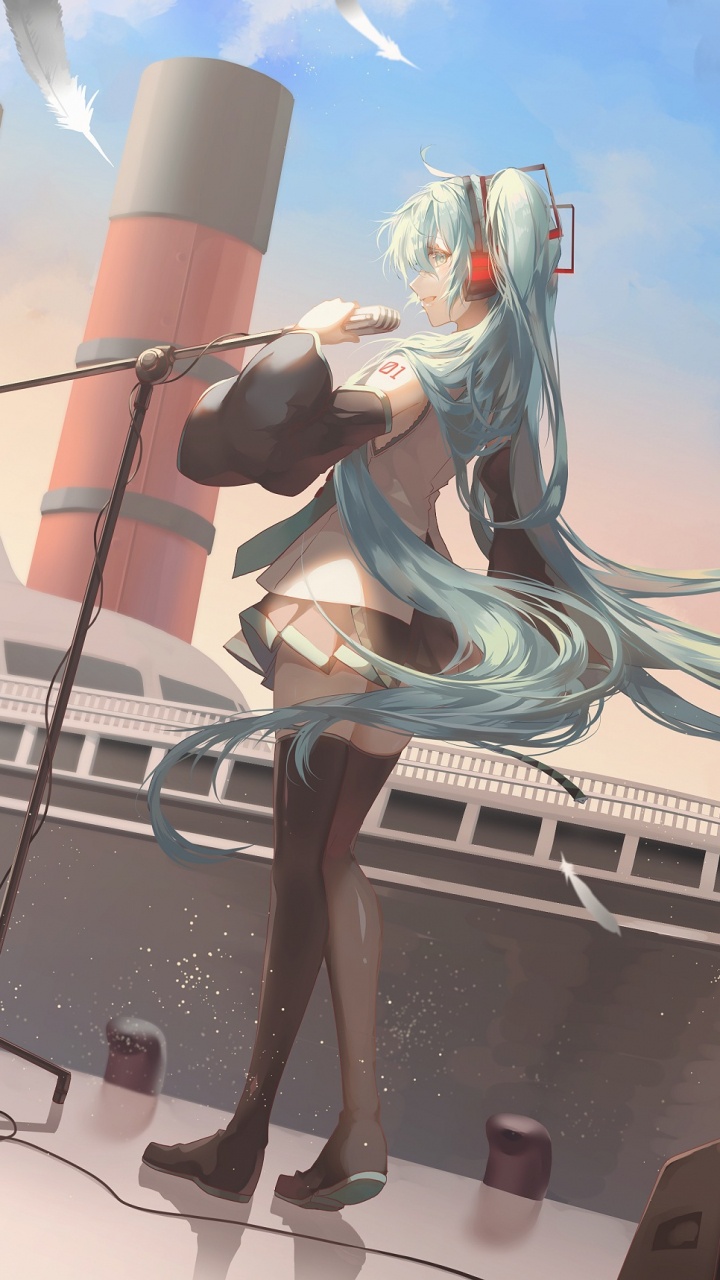 初音未来, 艺术创作, 卡通, 艺术, 虚构的人物 壁纸 720x1280 允许