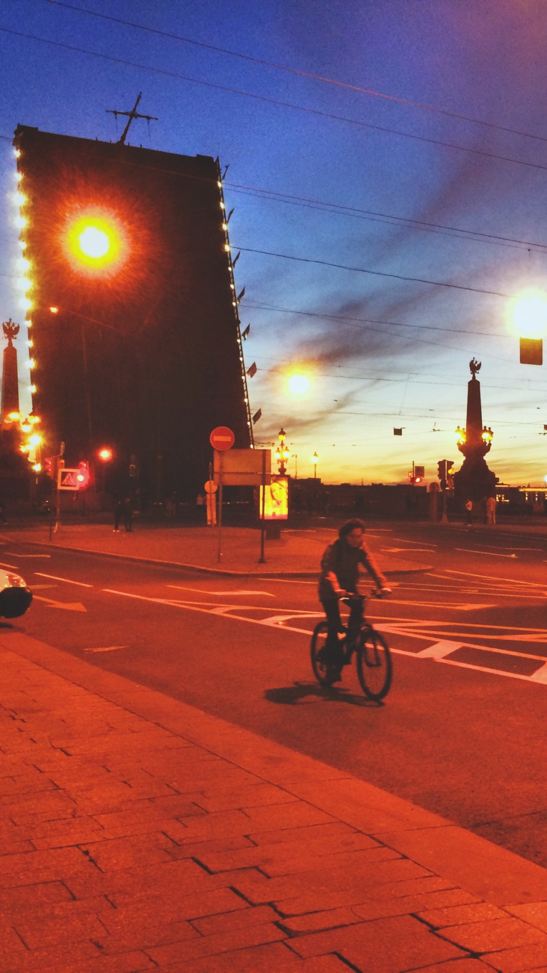 Man Riding Bicycle on Road During Daytime. Wallpaper in 1080x1920 Resolution