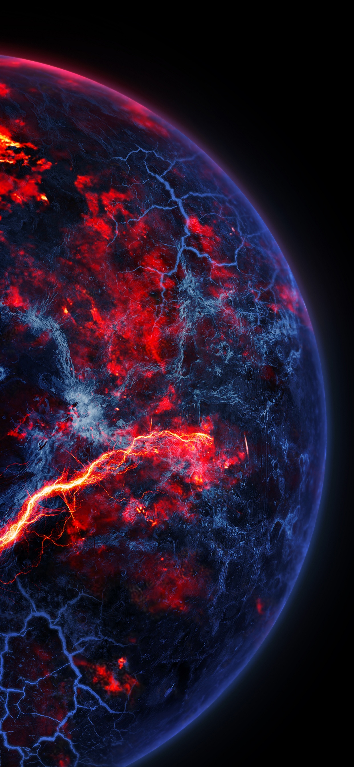 Apples, Atmosphere, World, Lava, Fissure Vent. Wallpaper in 1242x2688 Resolution