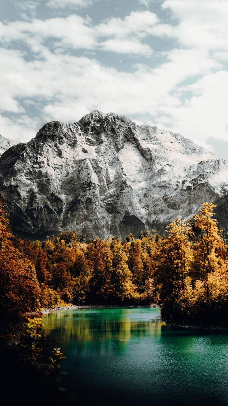 Nature, Mountain, Wilderness, Lake, Natural Landscape. Wallpaper in 750x1334 Resolution