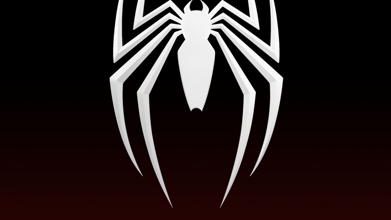 Spider-man, Amoled, Spider, Symbol, Graphics. Wallpaper in 1366x768 Resolution