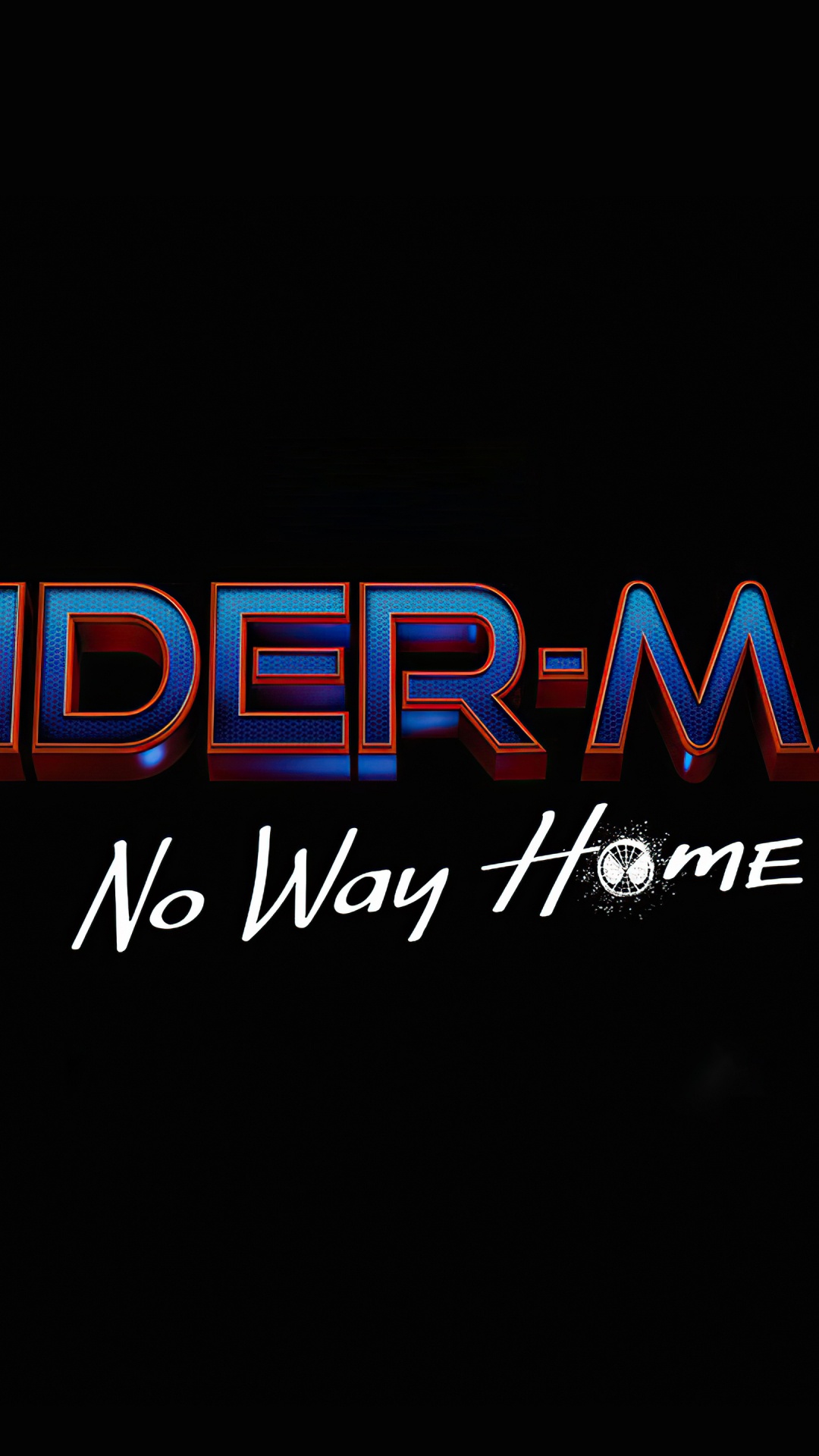 Spider-man: no Way Home, Graphic Design, Logo, Electric Blue, Magenta. Wallpaper in 1080x1920 Resolution