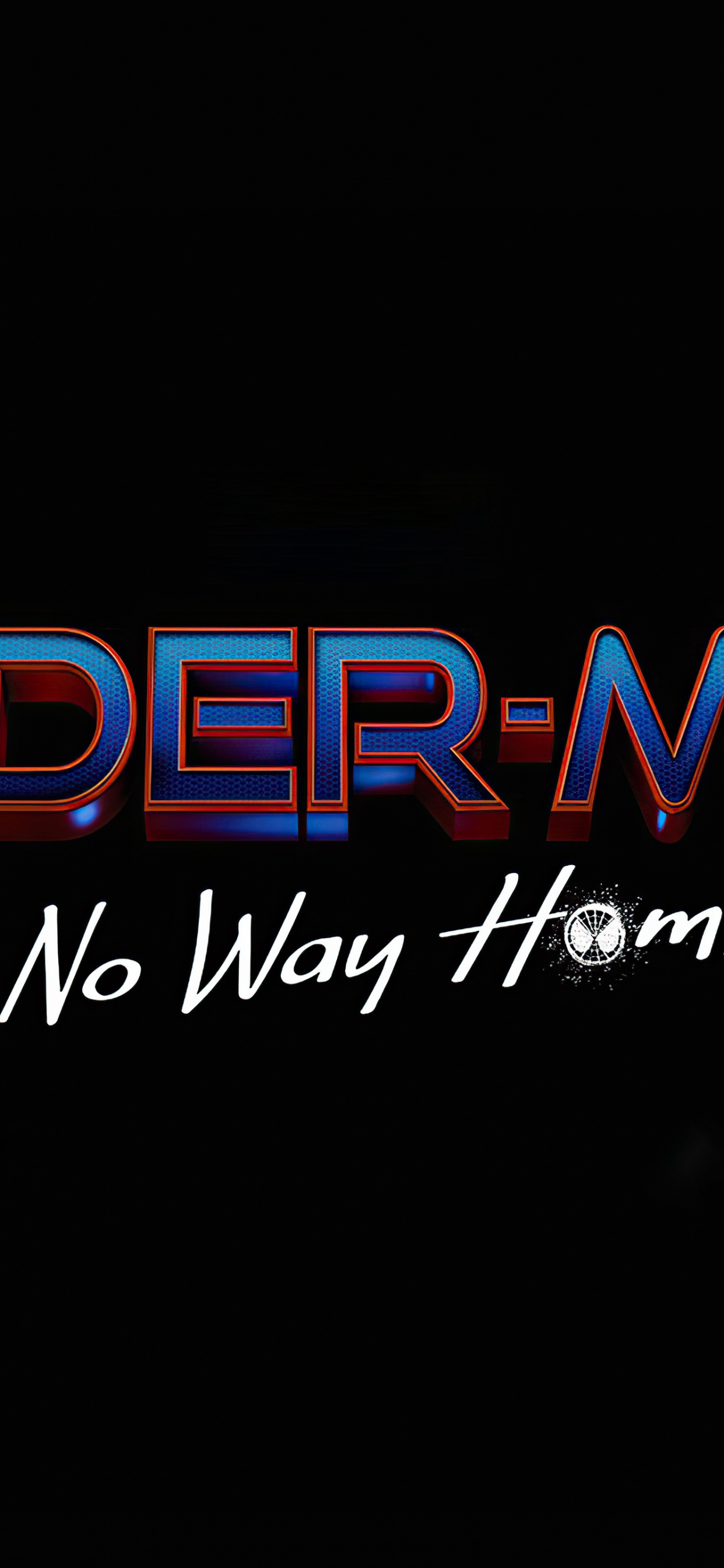 Spider-man: no Way Home, Graphisme, Logo, Magenta, Minuit. Wallpaper in 1242x2688 Resolution