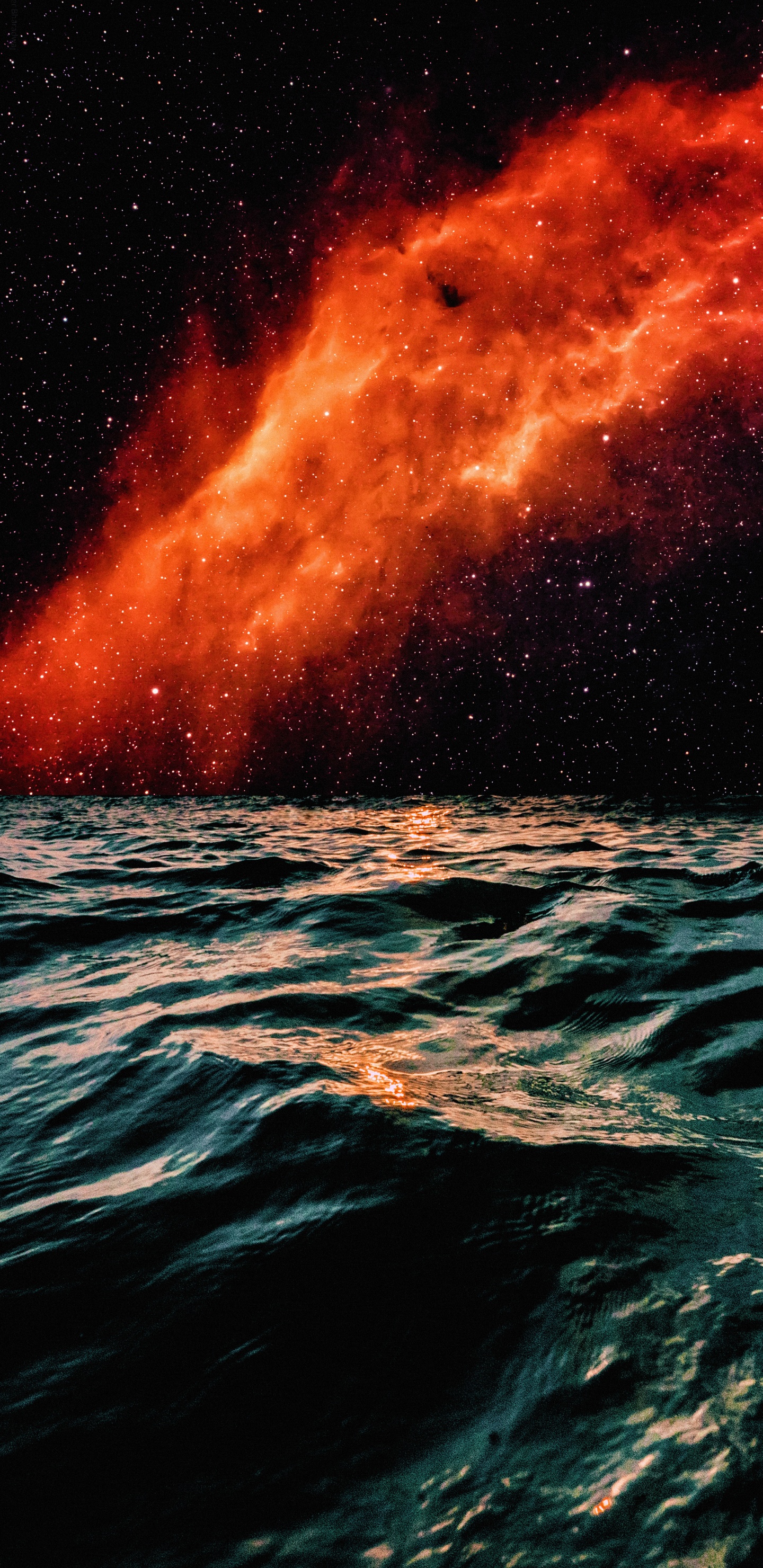 Kalifornischer Nebel, Gebrochene Heide, Emission Nebula, Wasser, Atmosphäre. Wallpaper in 1440x2960 Resolution