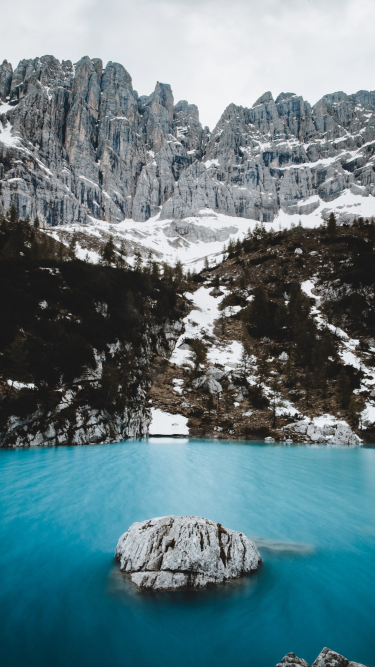 冰川湖, 山脉, 安装的风景, 人体内的水, 性质 壁纸 750x1334 允许