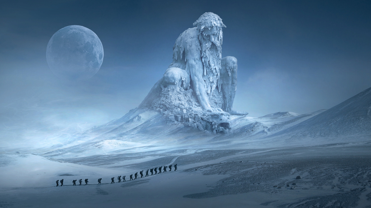 Sleeping Giants Mountains, Mountain, Giant Mountain, Atmosphere, Moon. Wallpaper in 1280x720 Resolution