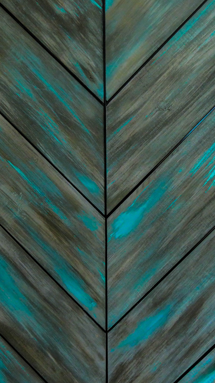 Planche de Bois Marron et Bleu. Wallpaper in 750x1334 Resolution