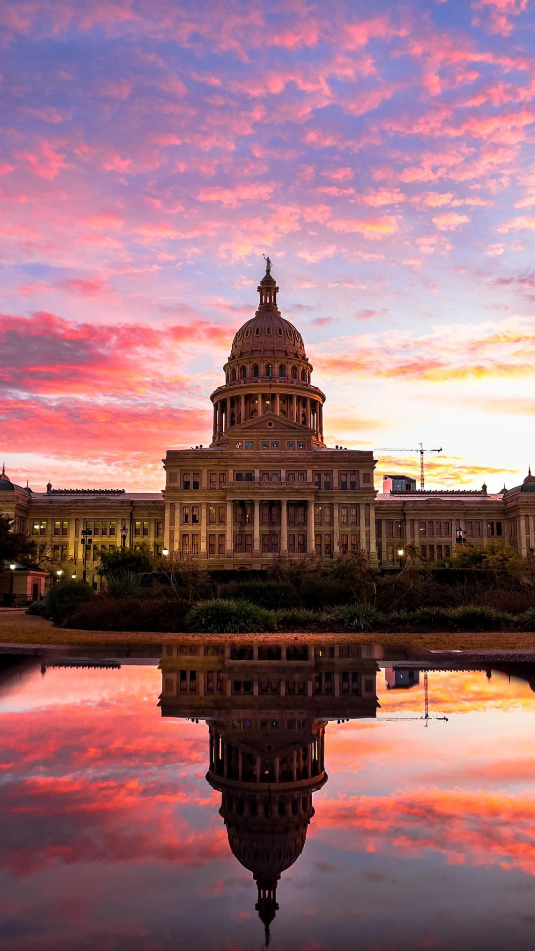 Texas State Capitol, Texas Capitol, Reflexion, Wasserstraße, Dom. Wallpaper in 1080x1920 Resolution