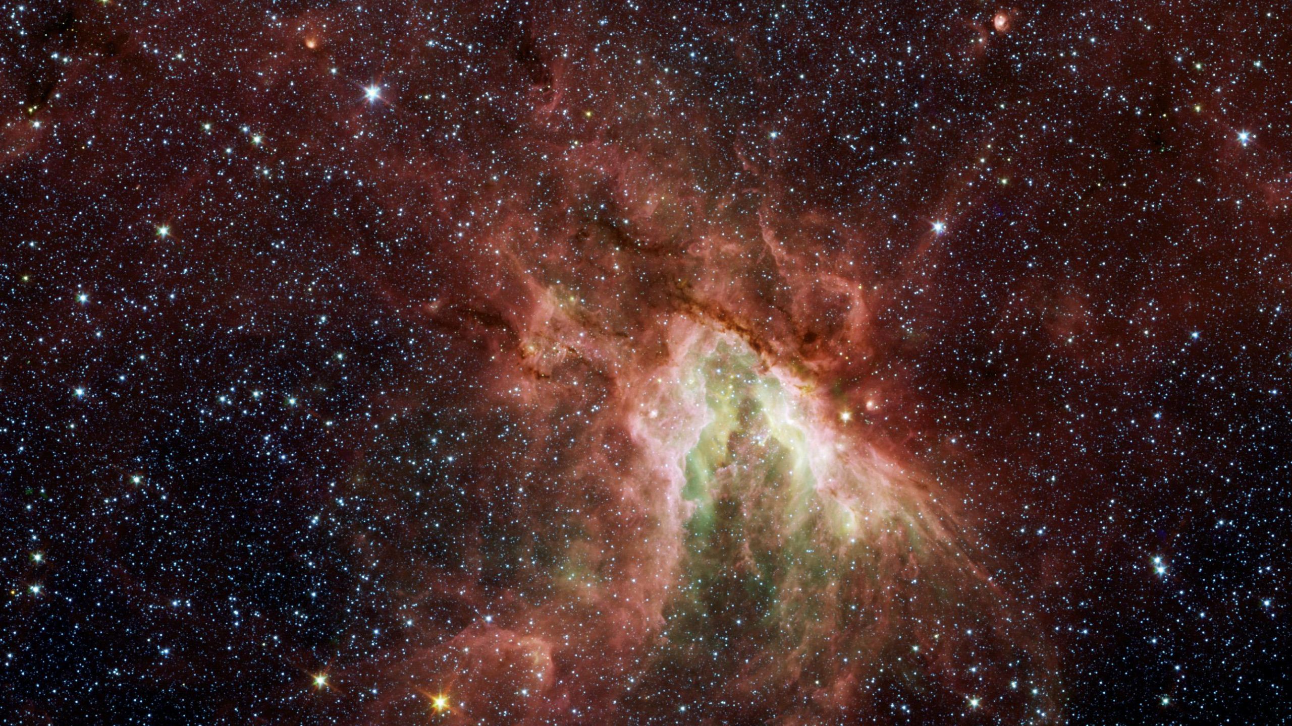 明星, 斯皮策太空望远镜, 性质, 宇宙, 天文学对象 壁纸 2560x1440 允许