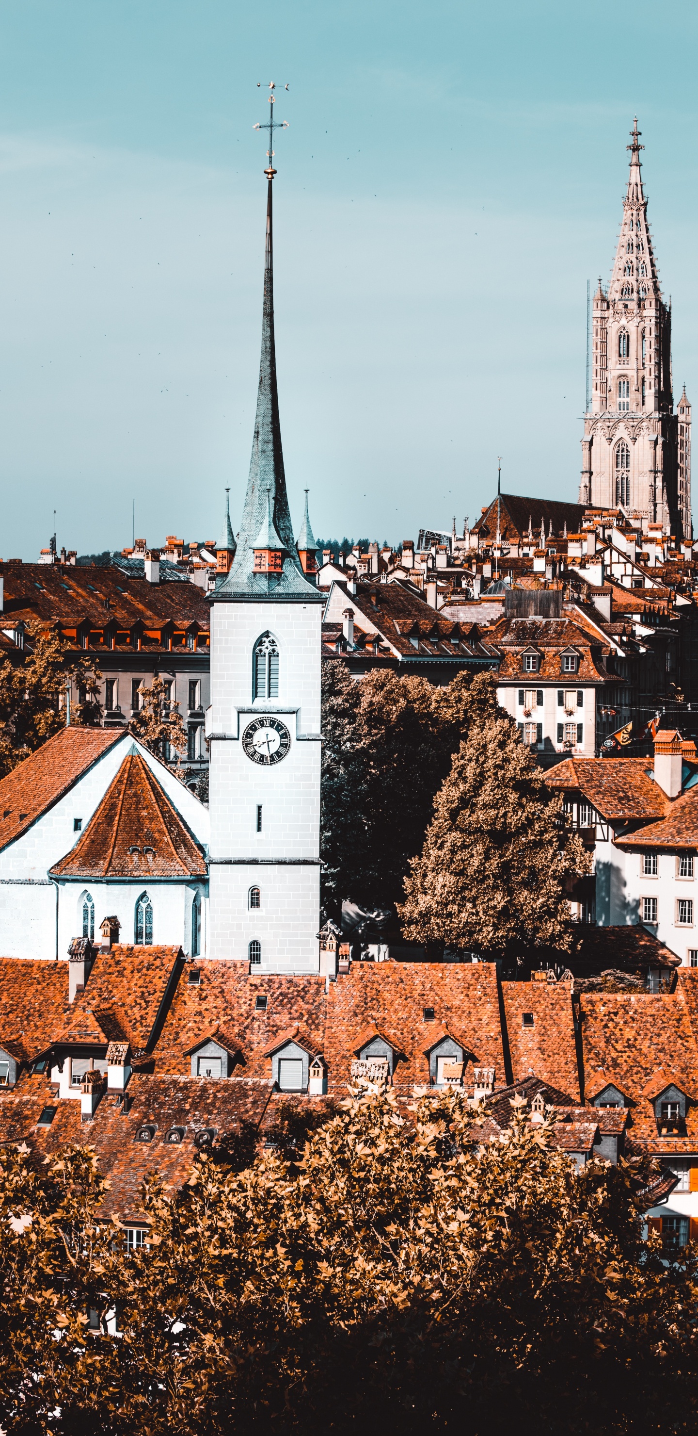 Bâtiment en Béton Blanc et Marron. Wallpaper in 1440x2960 Resolution