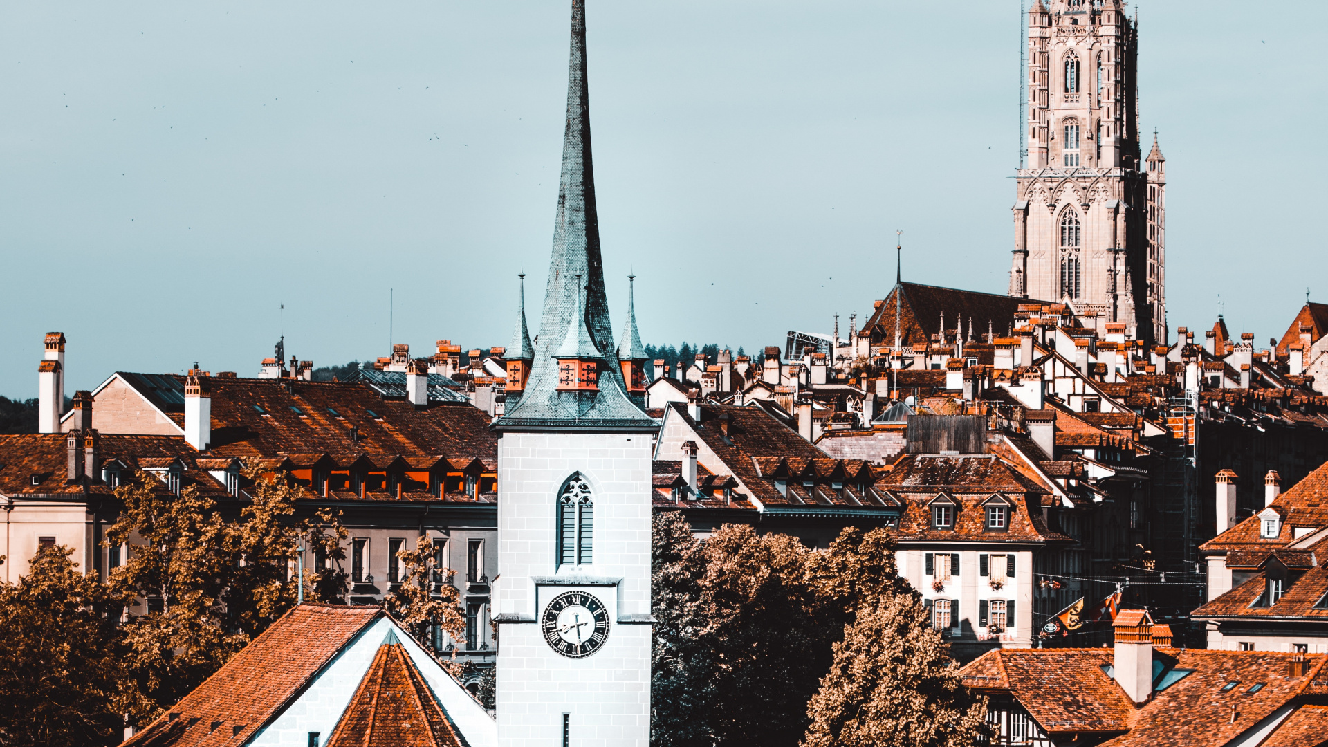 White and Brown Concrete Building. Wallpaper in 1920x1080 Resolution