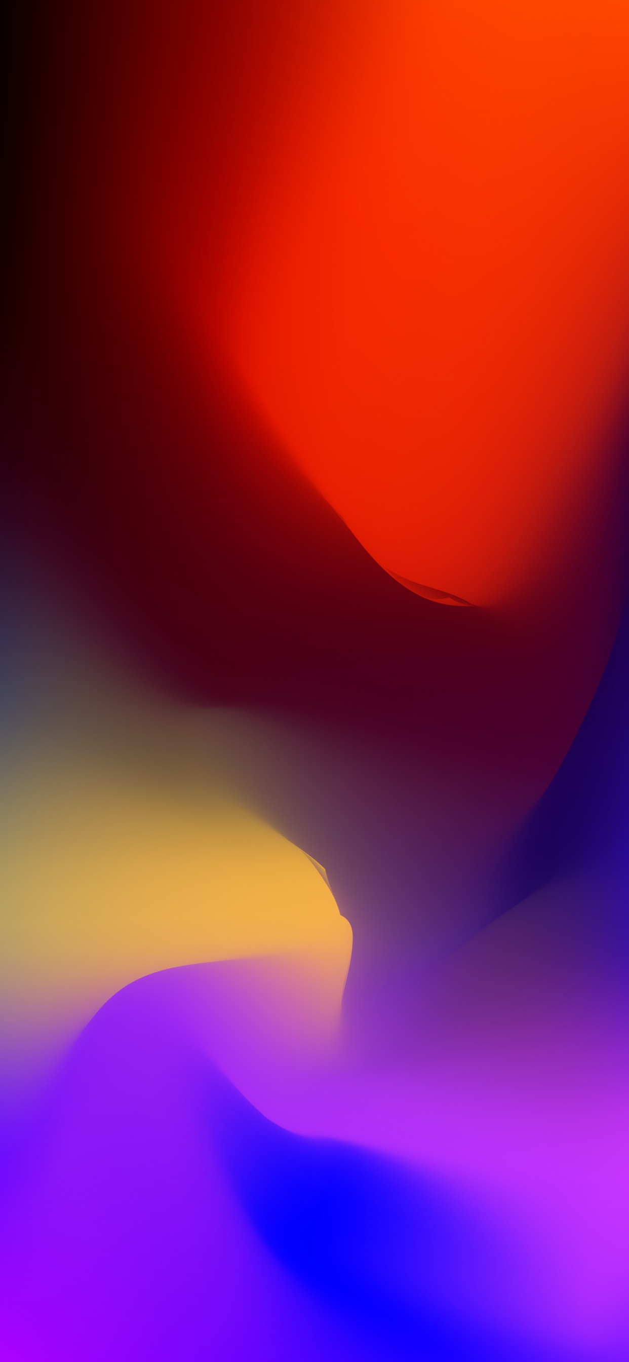 Orange, Purpur, Veilchen, Kunst, Farbtöne Und Schattierungen. Wallpaper in 1242x2688 Resolution