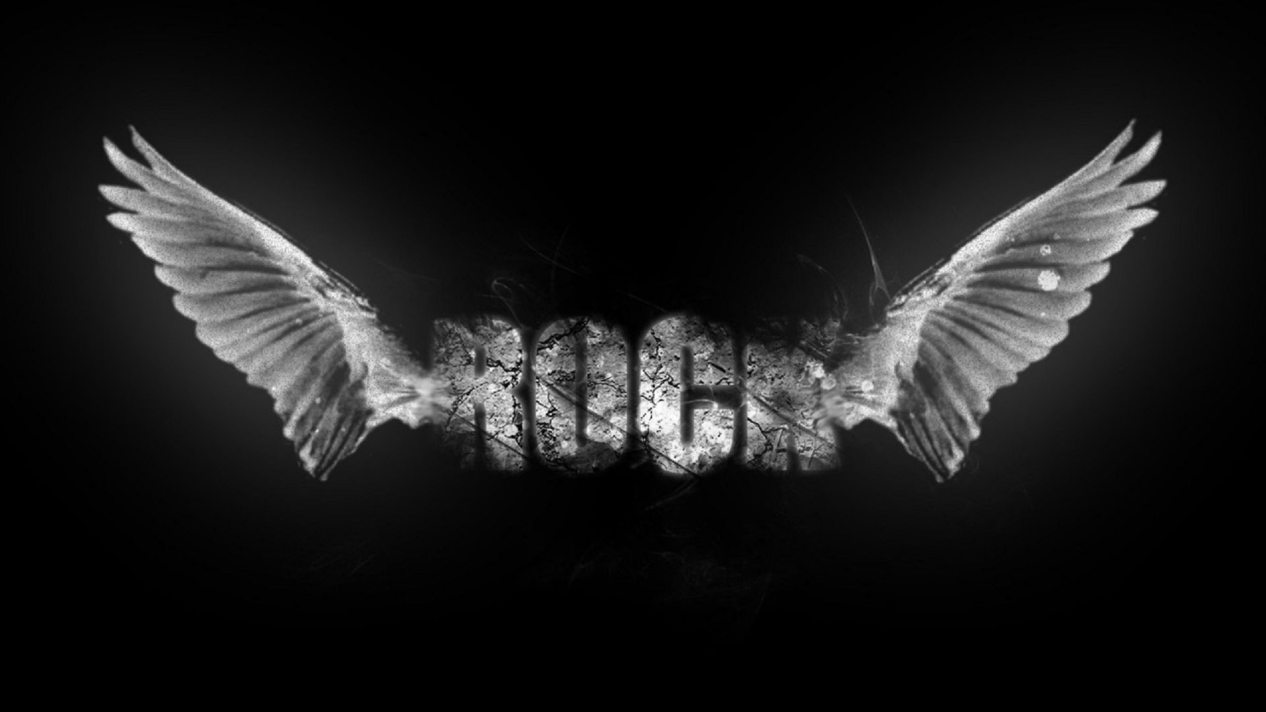 黑色的, 翼, 羽毛, 摇滚, 皮埃罗 壁纸 2560x1440 允许