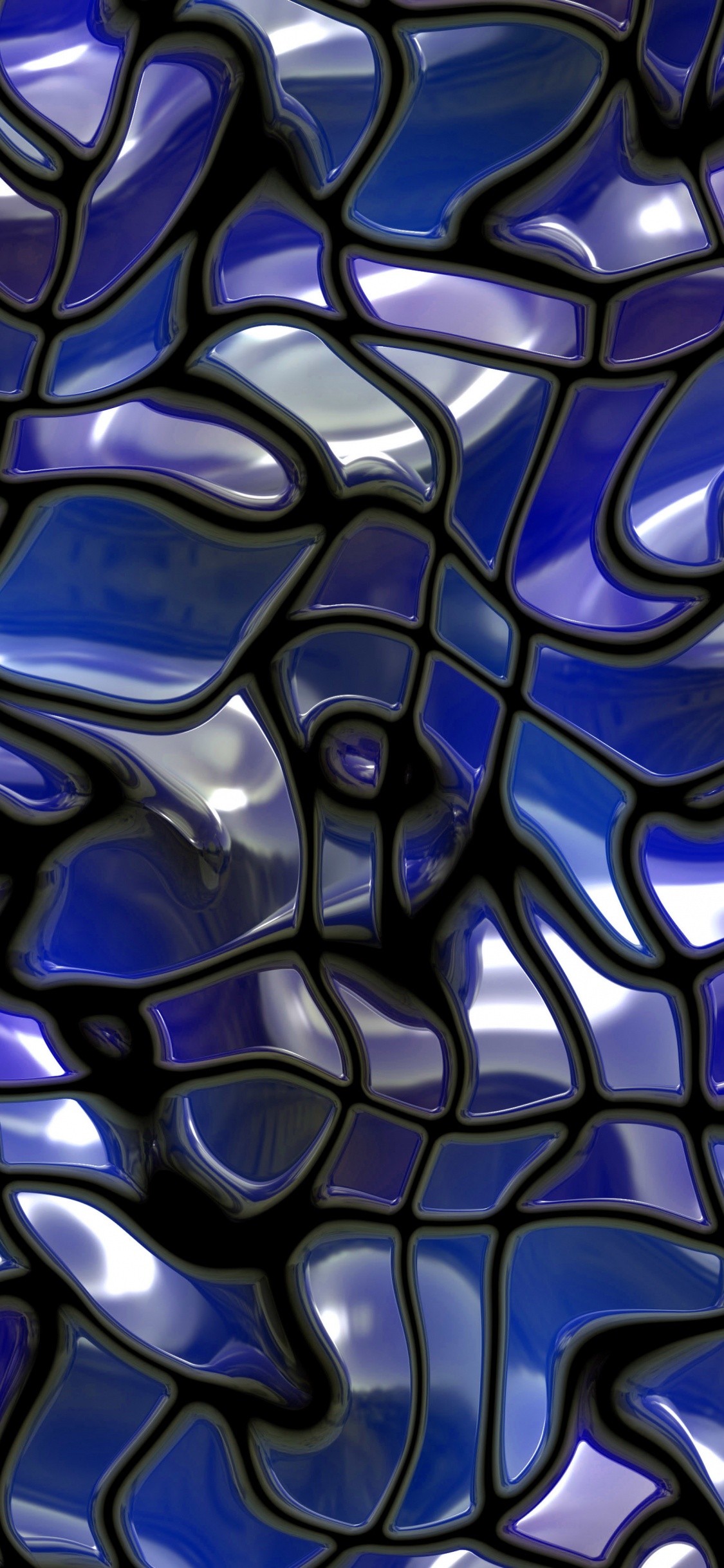 玻璃瓦, 瓷砖, 纹理, 钴蓝色的, 紫色的 壁纸 1125x2436 允许