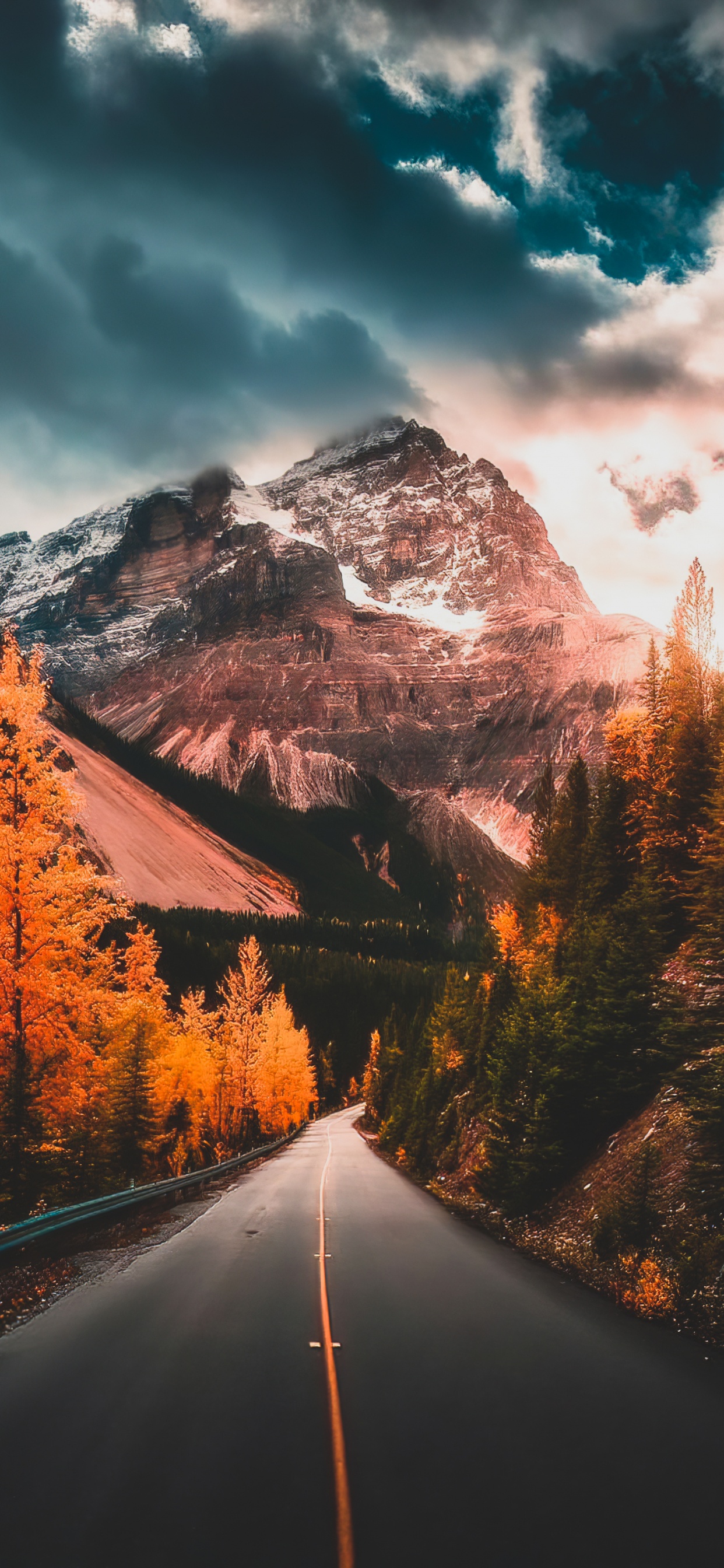 Atmosphère, Paysage Naturel, Highland, Orange. Wallpaper in 1242x2688 Resolution