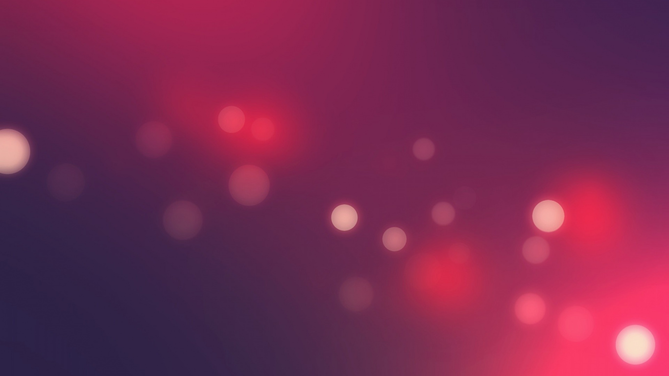 Rote Und Weiße Bokeh-Lichter. Wallpaper in 1366x768 Resolution