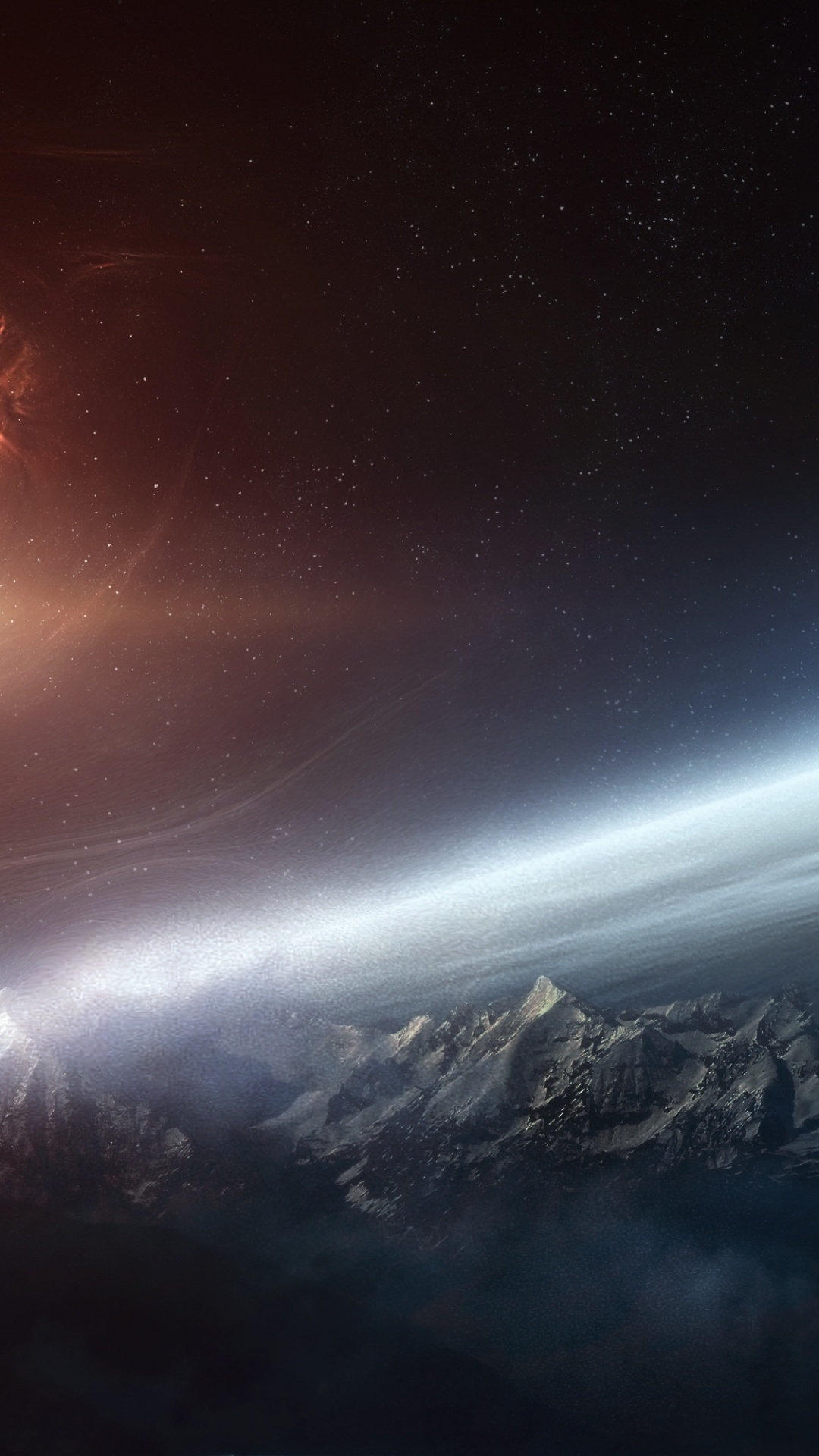 气氛, 光, 斜坡, 天文学对象, 透镜的光晕 壁纸 1080x1920 允许