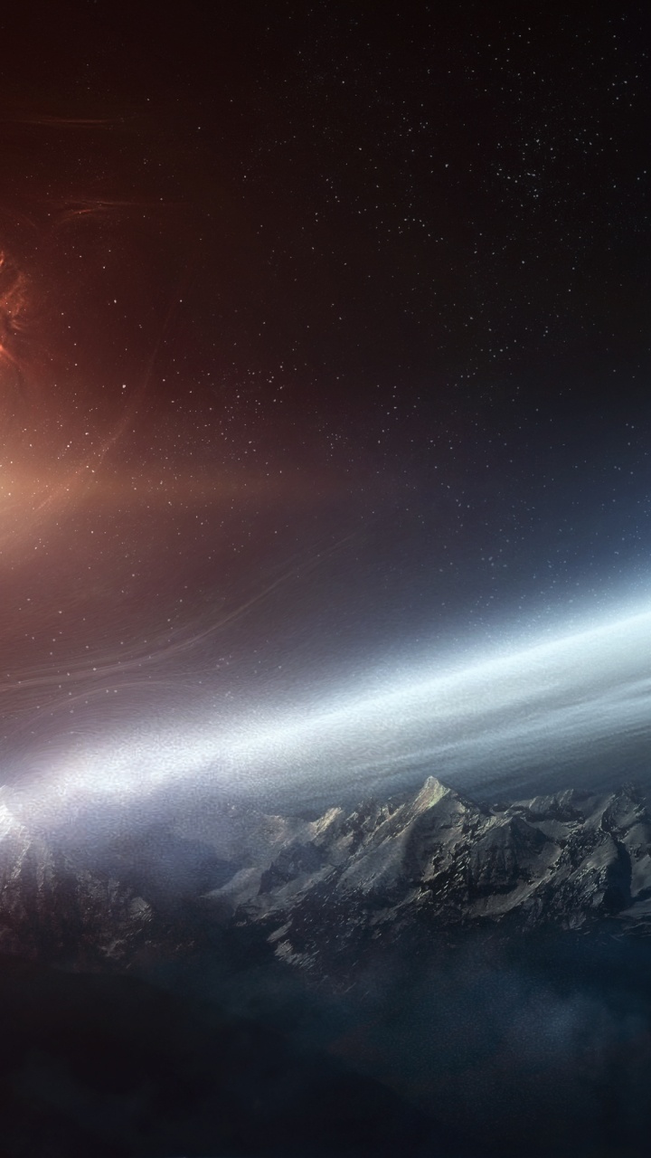 气氛, 光, 斜坡, 天文学对象, 透镜的光晕 壁纸 720x1280 允许