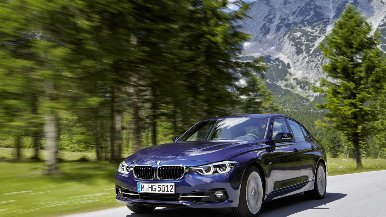 Blue Audi a 4 on Road During Daytime. Wallpaper in 1280x720 Resolution