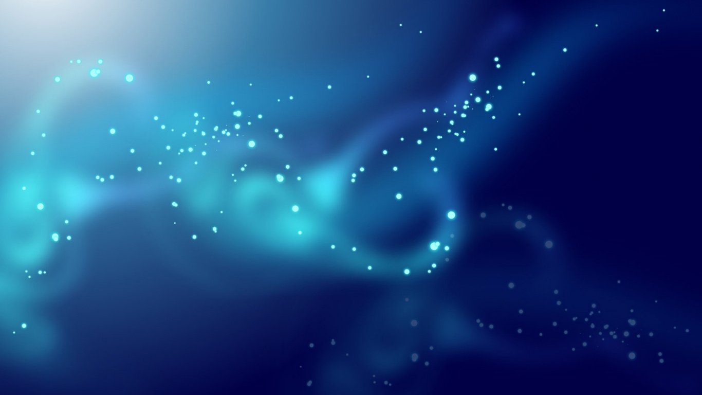 Gouttelettes D'eau Bleues et Blanches. Wallpaper in 1366x768 Resolution