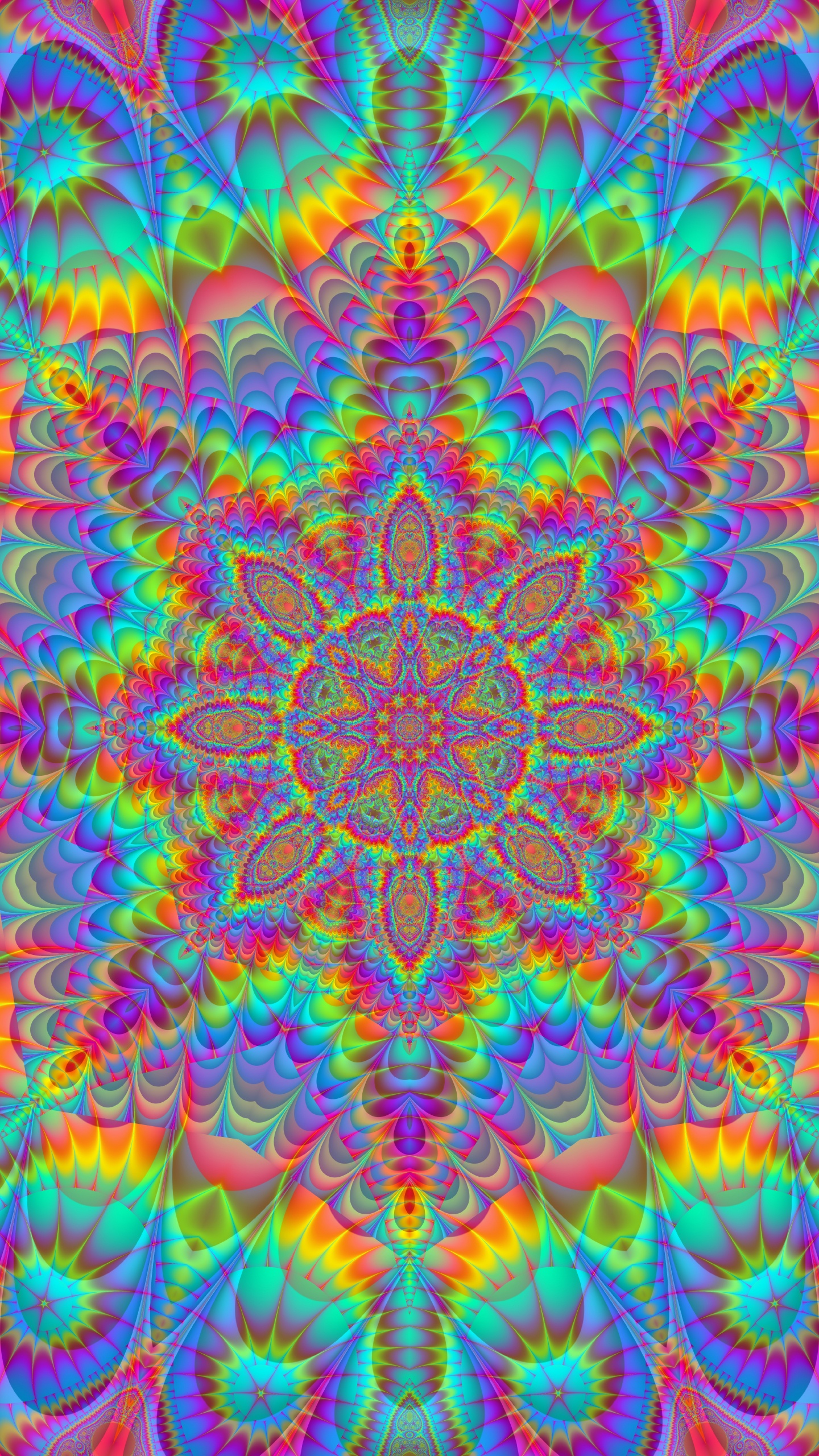 曼荼罗, 艺术, 迷幻术, 对称, 视觉艺术 壁纸 1440x2560 允许