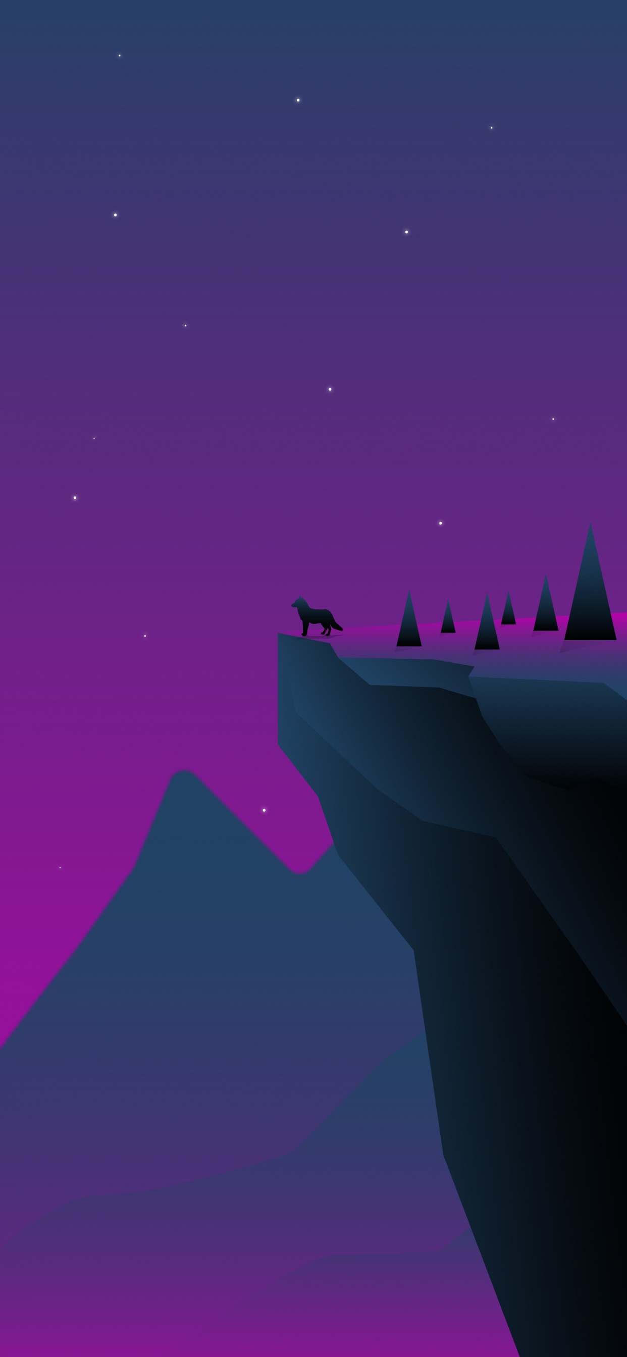 Night, Purple, Atmosphere, Violet, Magenta. Wallpaper in 1242x2688 Resolution