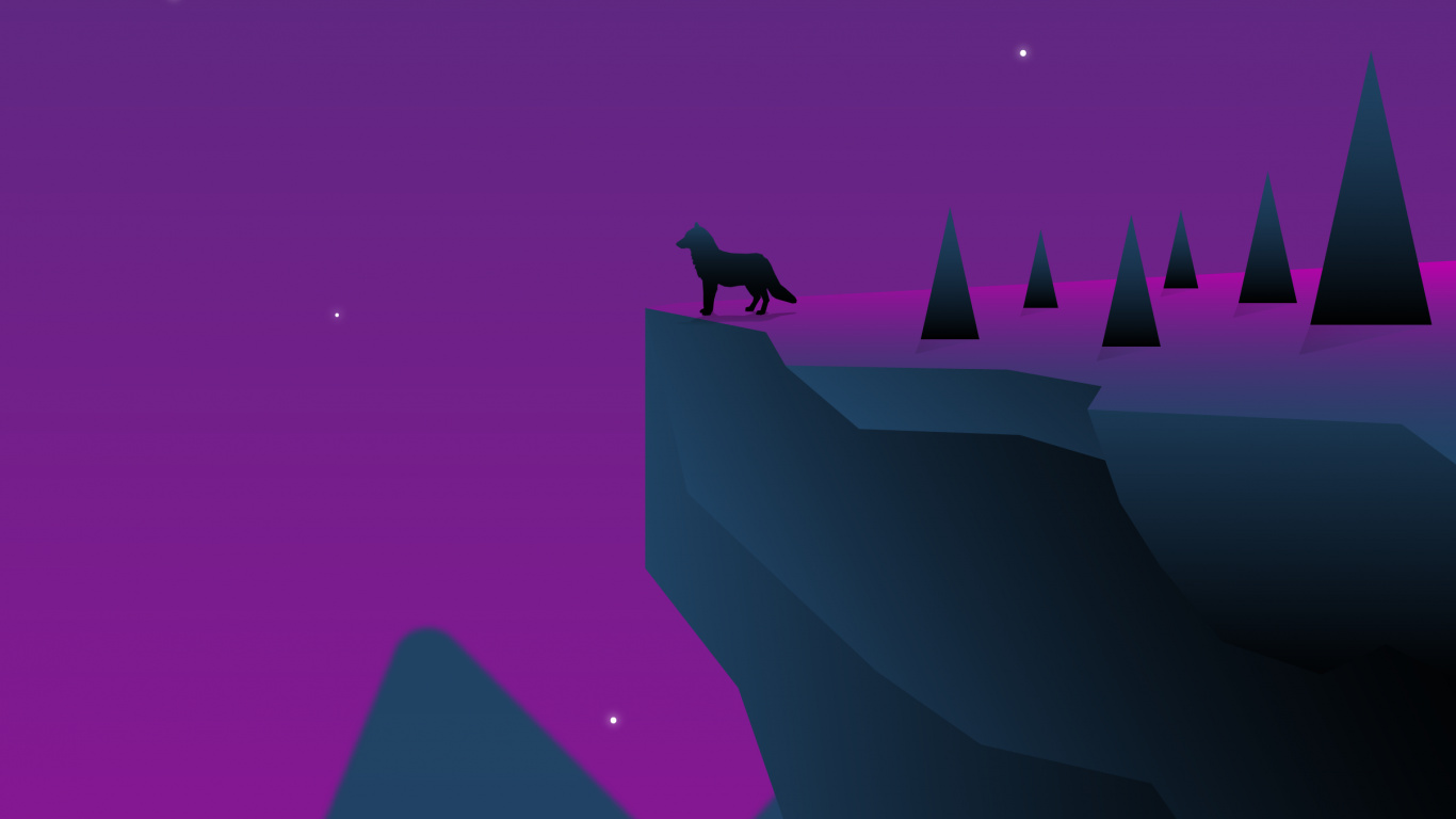 Night, Purple, Atmosphere, Violet, Magenta. Wallpaper in 1366x768 Resolution