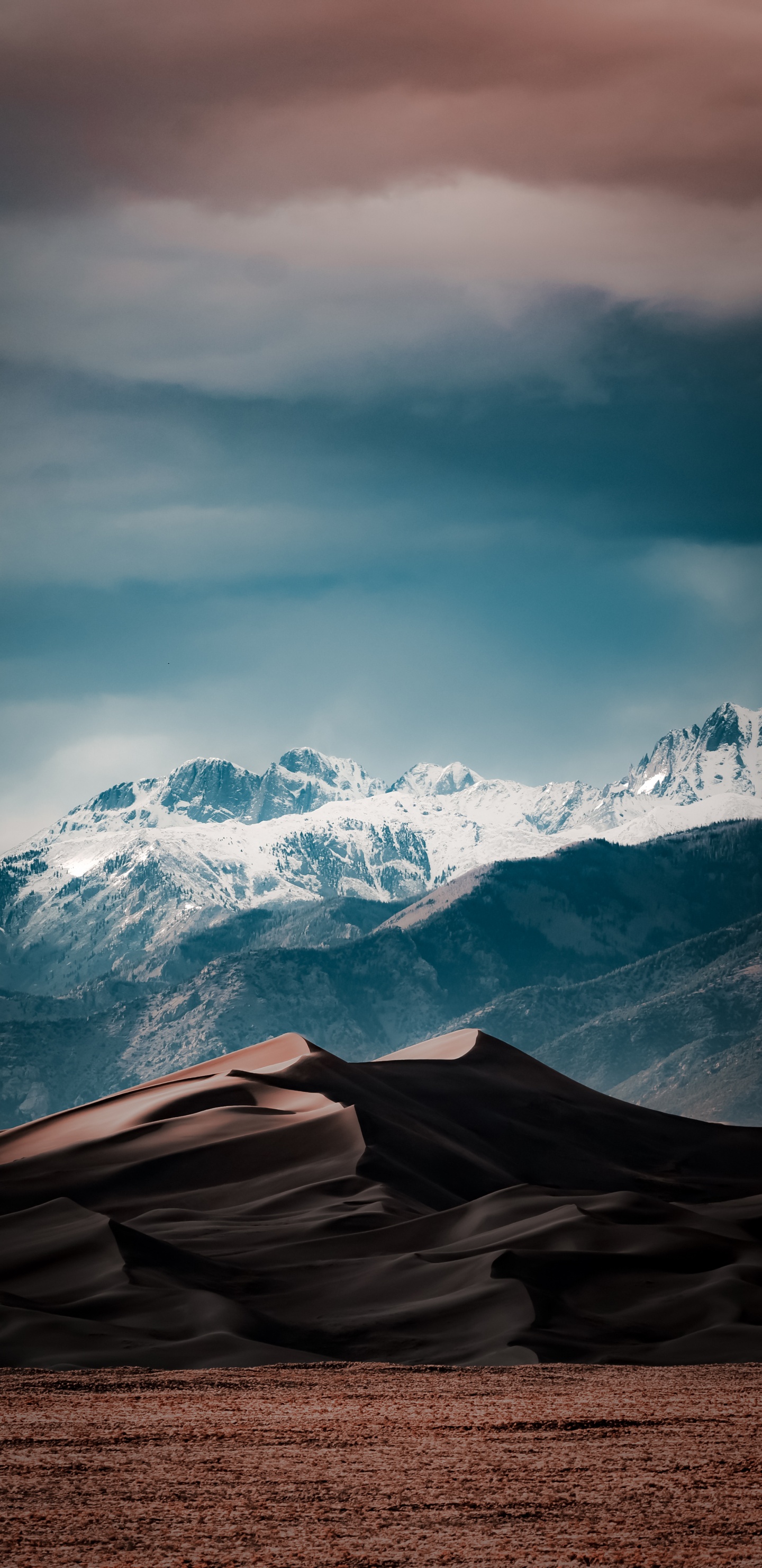 Buena, Ambiente, Montaña, Paisaje Natural, Nieve. Wallpaper in 1440x2960 Resolution