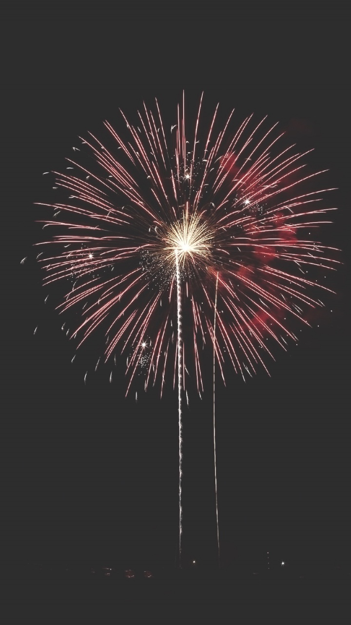 Artifice, Partie, le Jour de L'an, Minuit, Nuit. Wallpaper in 720x1280 Resolution