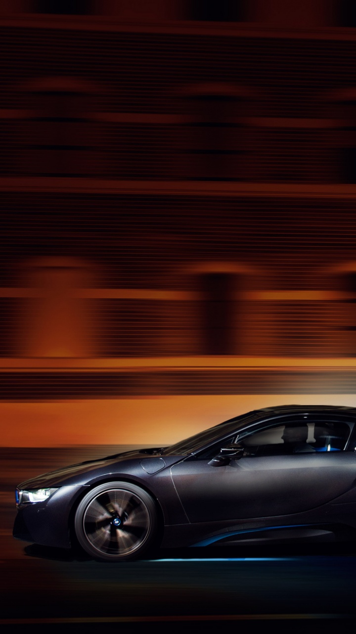 Porsche 911 Noire Sur Route. Wallpaper in 720x1280 Resolution