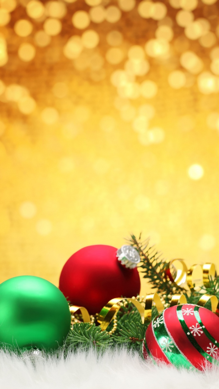 Ornement de Noël, Décoration de Noël, Sapin, Les Lumières de Noël, Jaune. Wallpaper in 720x1280 Resolution