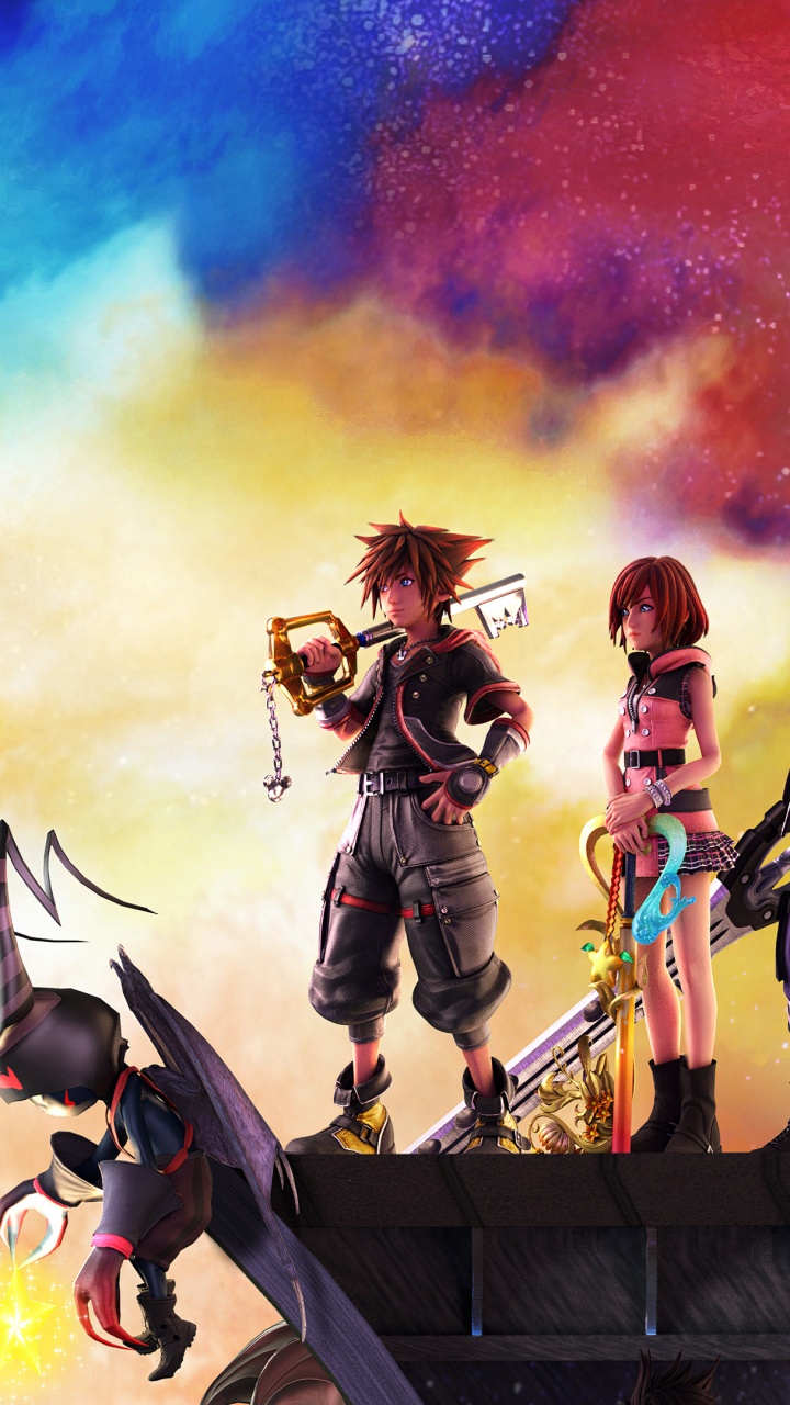 Königreichsherzen, Königreichsherzen Iii, Kingdom Hearts II, Kingdom Hearts Geburt Durch Schlaf, Square Enix. Wallpaper in 720x1280 Resolution