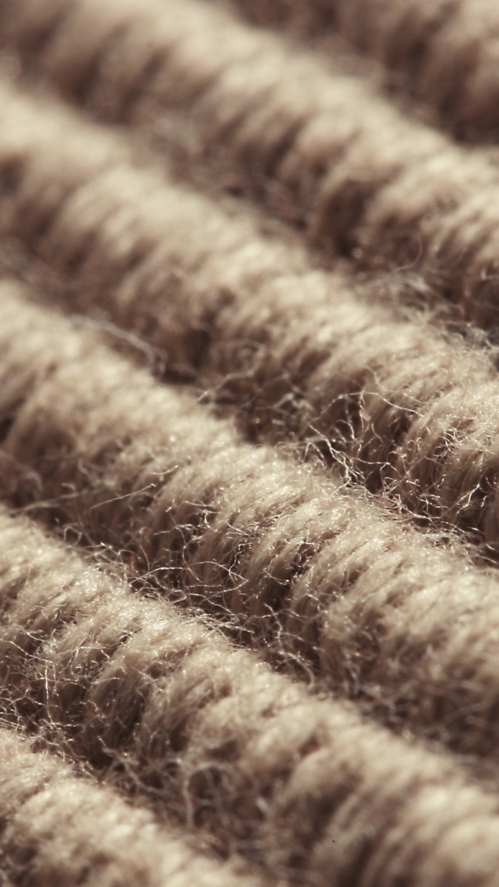 Brown and White Knit Textile. Wallpaper in 720x1280 Resolution