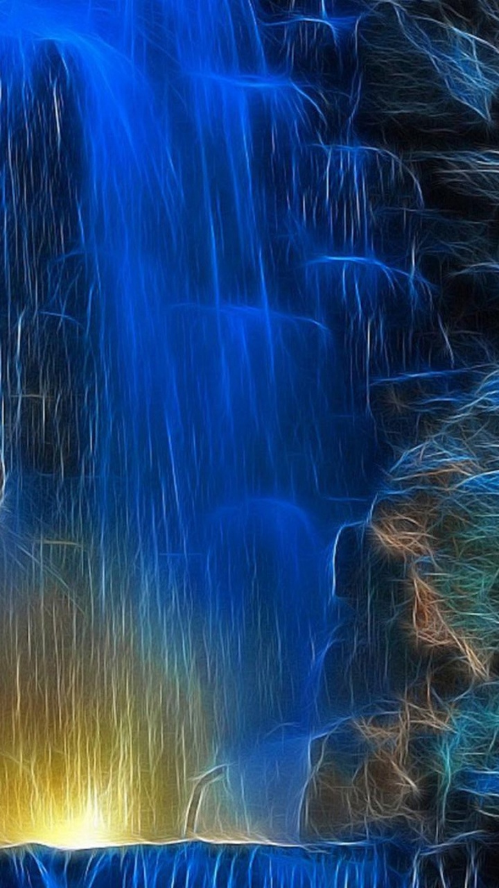 Spritzwasser Auf Braunem Fels. Wallpaper in 720x1280 Resolution