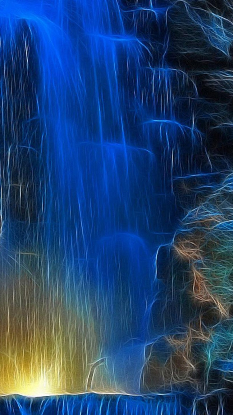 Water Splash on Brown Rock. Wallpaper in 750x1334 Resolution